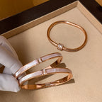 Natural White Mother-of-Pearl Slim Bracelet