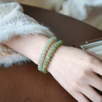Deep/Light Hetian Jade Enamel Bracelet - Wear Balance, Live Gently