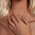 Bague en améthyste naturelle irrégulière – Calme l'esprit, approfondit l'intuition, attire la paix