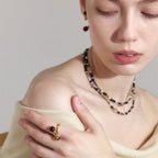 Bague d'exception en œil de tigre - Symbole de courage et de richesse