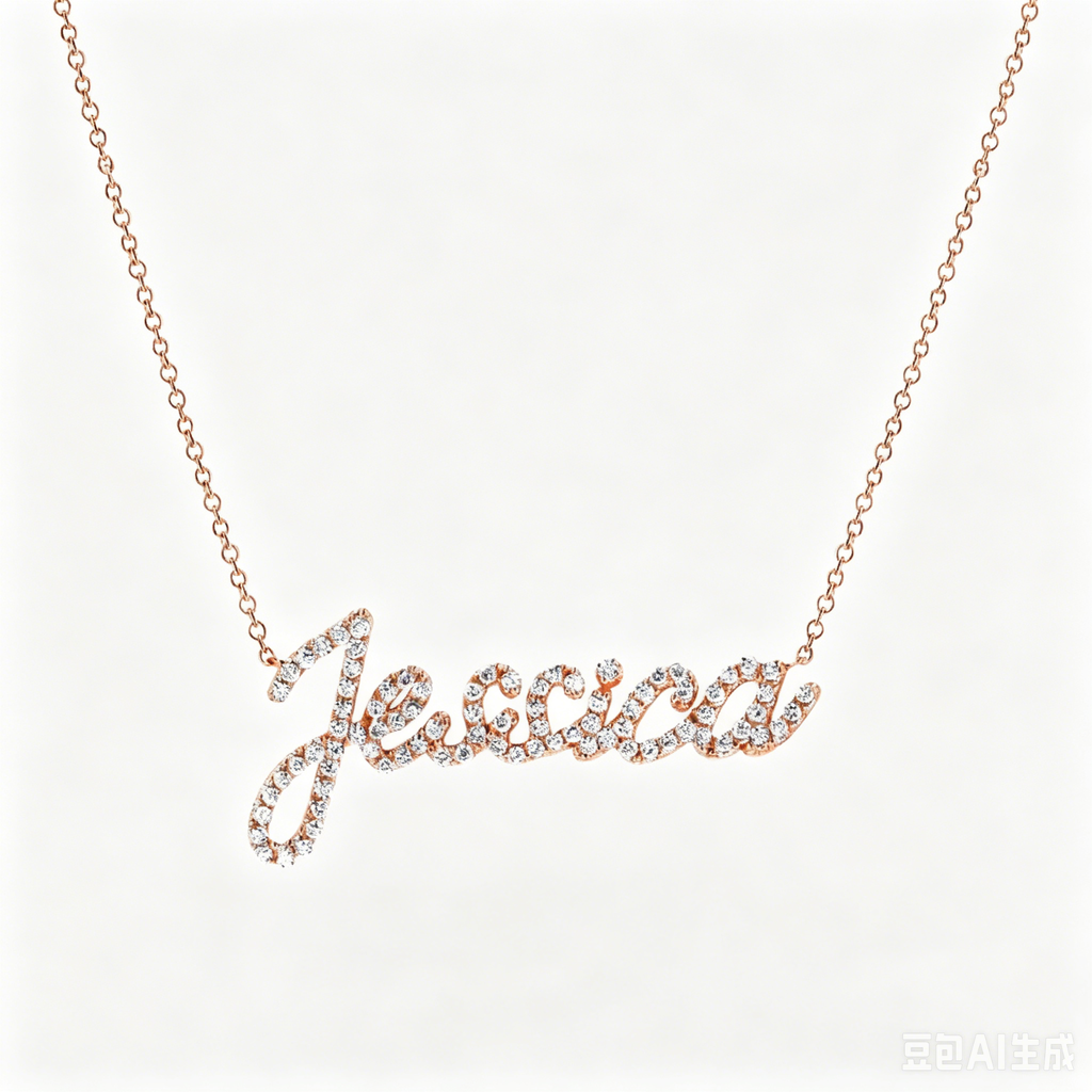 Custom Pave Diamond Name Necklace | Minimalist Luxury 925 Sterling Silver Letter Necklace