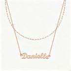 Collier personnalisé en argent pur S925 avec pendentif lettre - Collier prénom anglais