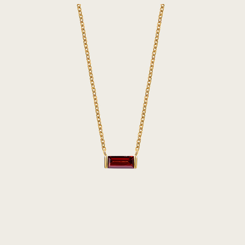 Birthstone Necklace for Women, Minimalist High-end Clavicle Chain