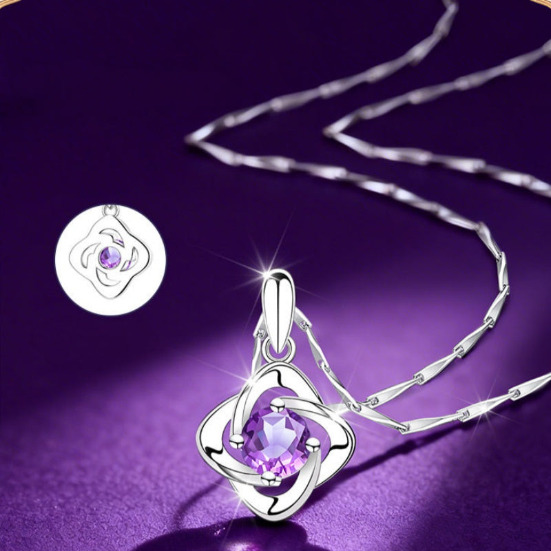 Collier en cristal naturel Abundance Compass