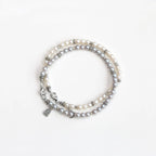 Collier en cristal naturel couronne vintage