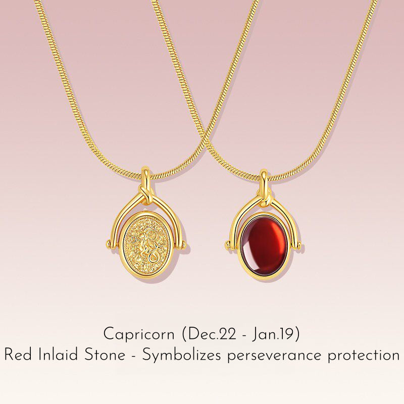 Zodiac Birthstone Necklace, Minimalist Clavicle Chain, Unique Birthday Gift for Girlfriend