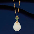 Eternal Grace Natural Hetian Jade Necklace