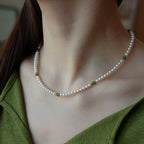 Hetian Jade Pearl Bracelet Necklace Set - Gentle luck, Inner peace, and Harmonious Relationships