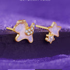 Boucles d'oreilles bouclier de veille