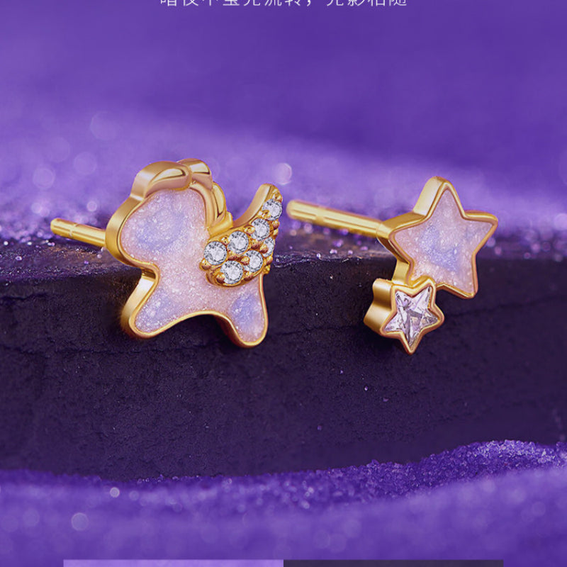 Boucles d'oreilles bouclier de veille