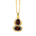 Birthstone Necklace for 12 Months, Lucky Fortune Pendant Birthday Gift for Her