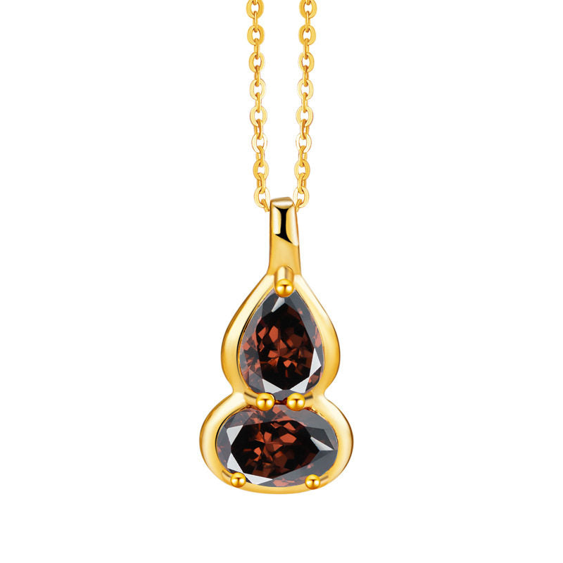 Birthstone Necklace for 12 Months, Lucky Fortune Pendant Birthday Gift for Her