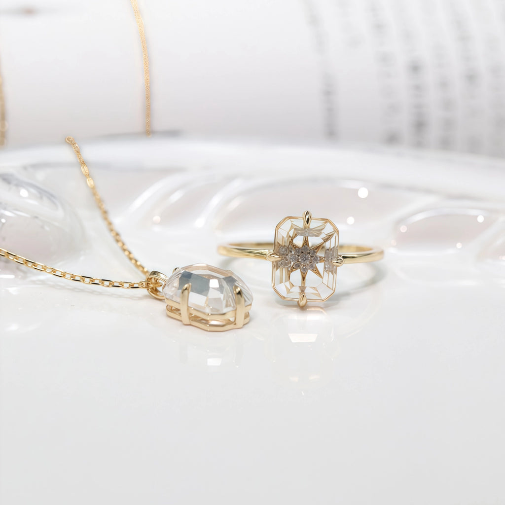 Collier Sakura en jade Hetian