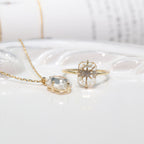 Collier Sakura en jade Hetian