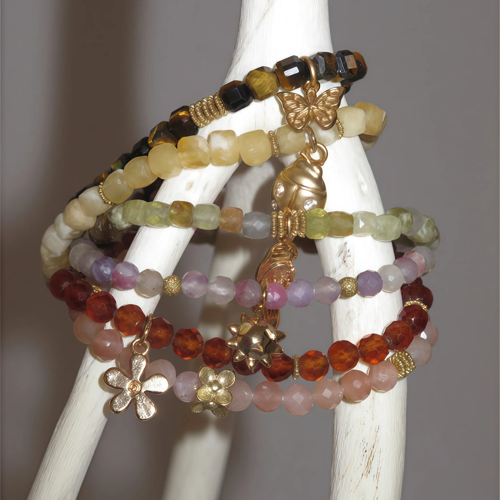 Collier en cristal naturel couronne vintage