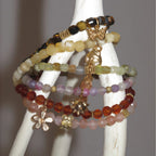 Collier en cristal naturel couronne vintage