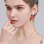 Boucles d'oreilles rose perle naturelle Boucles d'oreilles de luxe françaises