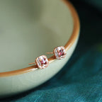Boucles d'oreilles en cristal naturel « Cœur guéri »