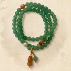 Bracelet en jade Hetian naturel Lotus Éclat Pur