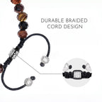 Evil Eye Multi-Color Tiger Eye Bracelet — Guardian for Boyfriend