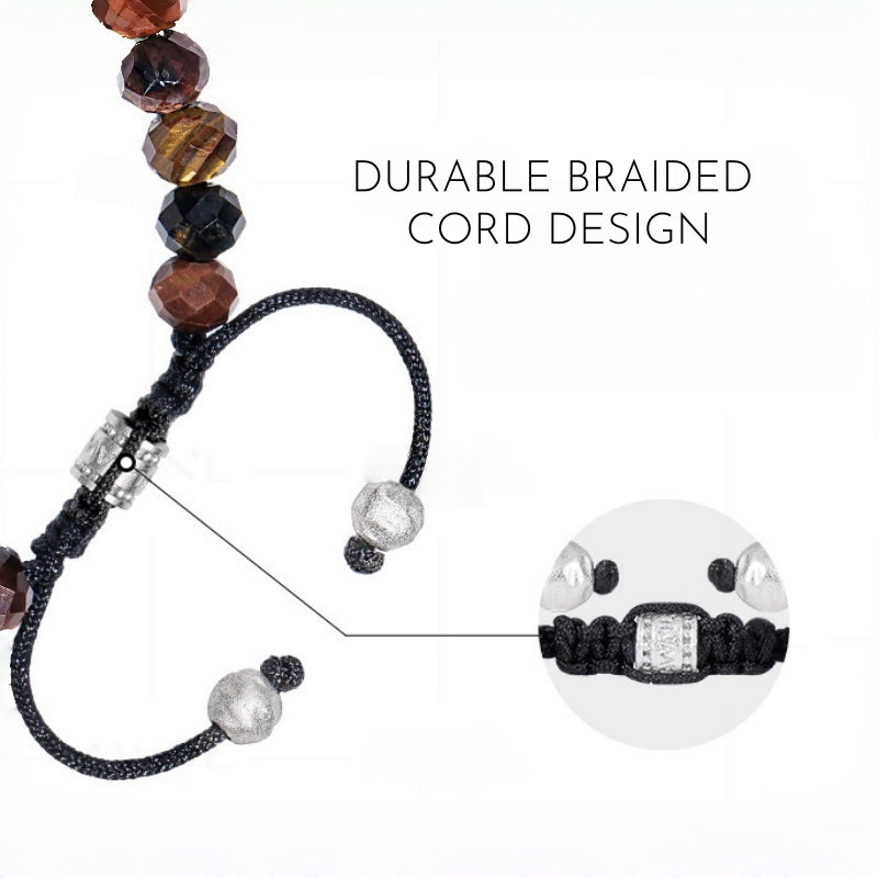 Evil Eye Multi-Color Tiger Eye Bracelet — Guardian for Boyfriend