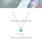 Vintage Fine 12 Birthstone Clavicle Necklace, Ideal Birthday Gift Accessory