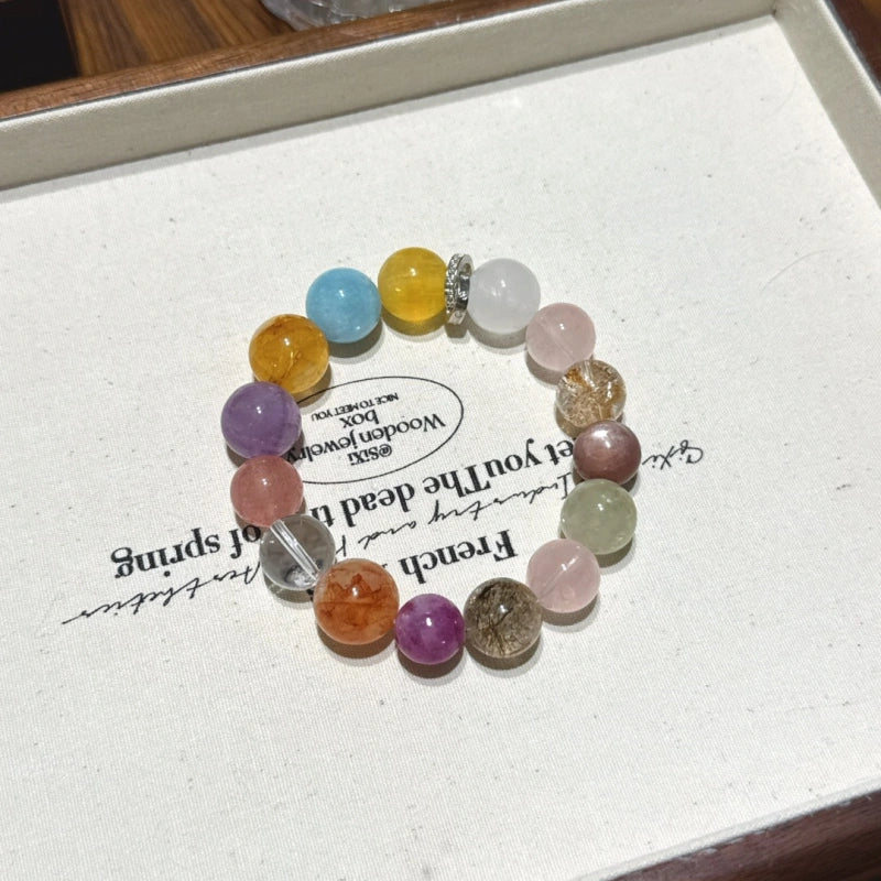 Bracelet « Muguet » en Améthyste naturelle – Sagesse ouverte, Attire les bienfaiteurs