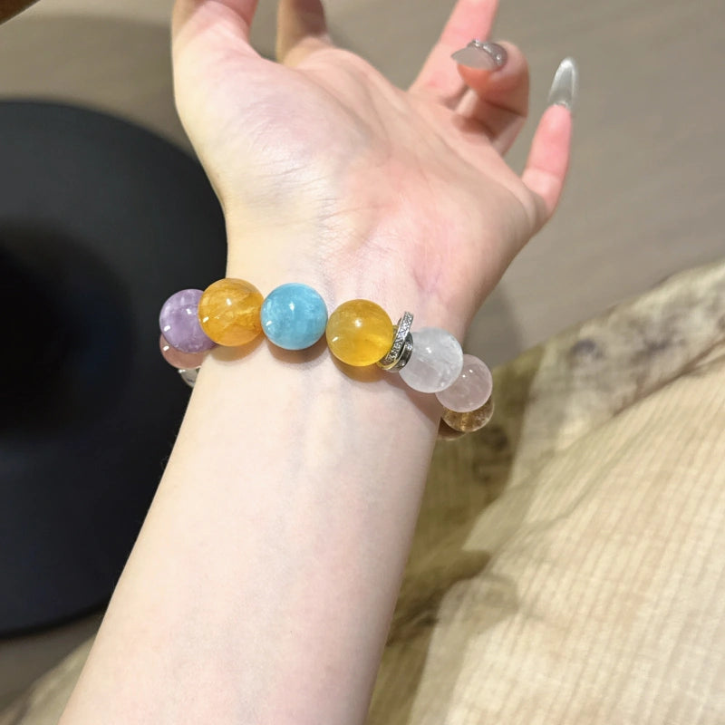 Bracelet « Muguet » en Améthyste naturelle – Sagesse ouverte, Attire les bienfaiteurs