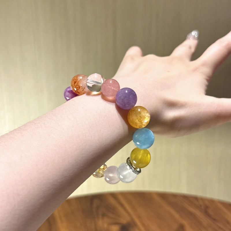 Bracelet « Muguet » en Améthyste naturelle – Sagesse ouverte, Attire les bienfaiteurs