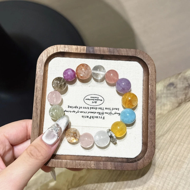 Bracelet « Muguet » en Améthyste naturelle – Sagesse ouverte, Attire les bienfaiteurs