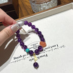 Bracelet « Muguet » en Améthyste naturelle – Sagesse ouverte, Attire les bienfaiteurs