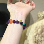 Bracelet « Muguet » en Améthyste naturelle – Sagesse ouverte, Attire les bienfaiteurs