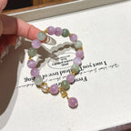 Kunzite & Green Hiddenite Bracelet-Soothe Internal Struggle