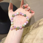 Kunzite & Green Hiddenite Bracelet-Soothe Internal Struggle