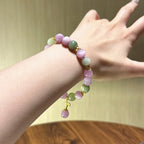 Kunzite & Green Hiddenite Bracelet-Soothe Internal Struggle