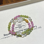 Xiu Jade & Kunzite Nine‑Tailed Fox Multi‑Loop Bracelet-Graceful Protection