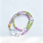 Xiu Jade & Kunzite Nine‑Tailed Fox Multi‑Loop Bracelet-Graceful Protection