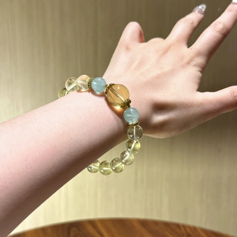 Bracelet « Muguet » en Améthyste naturelle – Sagesse ouverte, Attire les bienfaiteurs