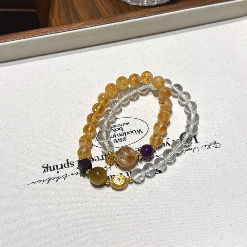 Bracelet « Muguet » en Améthyste naturelle – Sagesse ouverte, Attire les bienfaiteurs