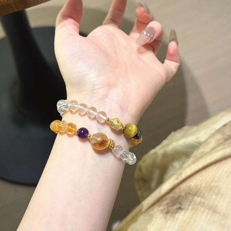 Bracelet « Muguet » en Améthyste naturelle – Sagesse ouverte, Attire les bienfaiteurs