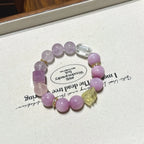 Kunzite & Amethyst Nine-Tailed Fox Bracelet- Sweet Connections