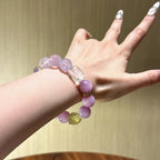 Kunzite & Amethyst Nine-Tailed Fox Bracelet- Sweet Connections