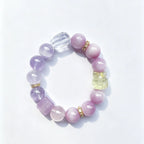 Kunzite & Amethyst Nine-Tailed Fox Bracelet- Sweet Connections