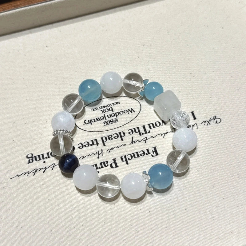Bracelet « Muguet » en Améthyste naturelle – Sagesse ouverte, Attire les bienfaiteurs