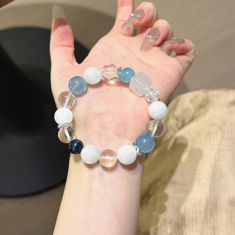Bracelet « Muguet » en Améthyste naturelle – Sagesse ouverte, Attire les bienfaiteurs
