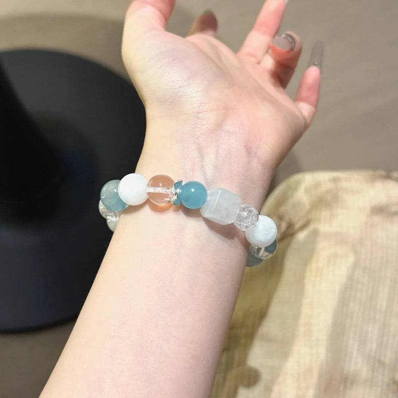 Bracelet « Muguet » en Améthyste naturelle – Sagesse ouverte, Attire les bienfaiteurs