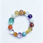 Green Fluorite Freeform Multi-Gem Bracelet-Universal Aura