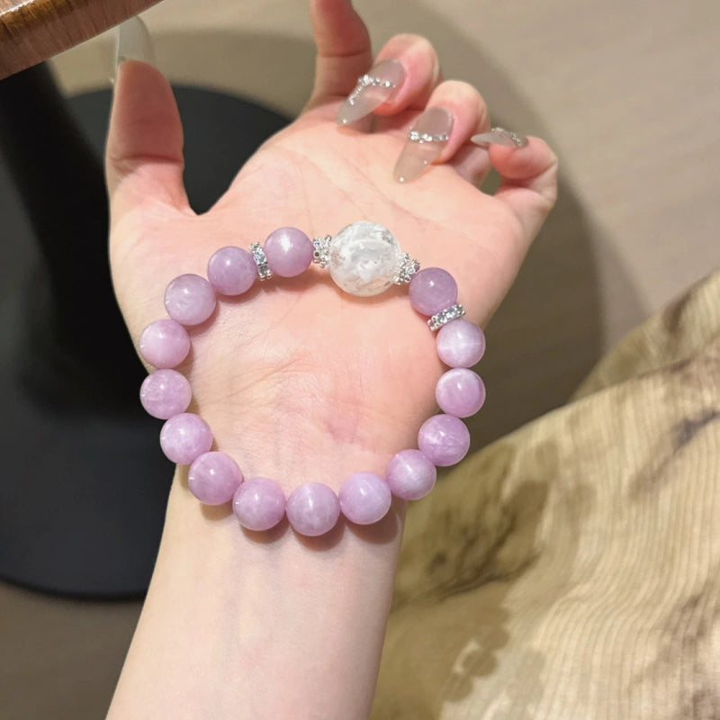 Bracelet « Muguet » en Améthyste naturelle – Sagesse ouverte, Attire les bienfaiteurs