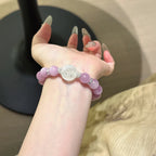 Bracelet « Muguet » en Améthyste naturelle – Sagesse ouverte, Attire les bienfaiteurs