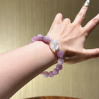 Bracelet « Muguet » en Améthyste naturelle – Sagesse ouverte, Attire les bienfaiteurs